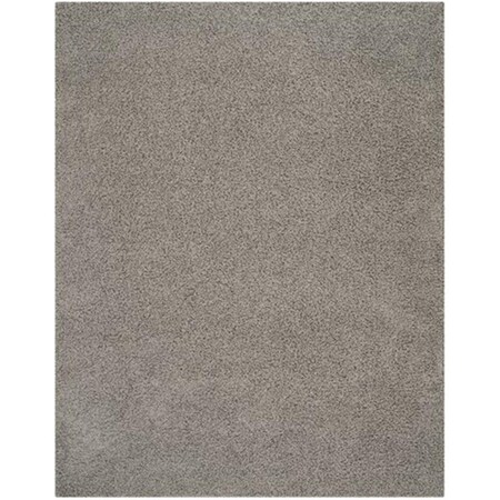Safavieh Athens Shag Power Loomed Small Rectangle Rug- Light Grey- 4 x 6 ft. SGA119F-4